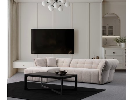 Atelier del Sofa Ugaona garnitura Boxer Left White