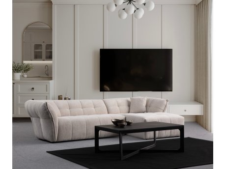 Atelier del Sofa Ugaona garnitura Boxer Right White