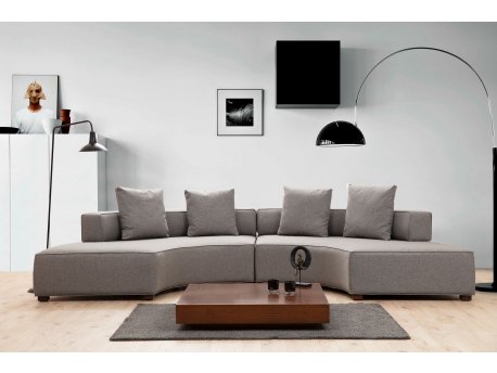 Atelier del Sofa Ugaona garnitura Gondol 2 (CHL SOL CHL SAG) Grey