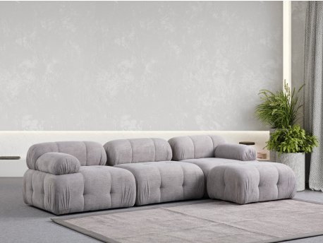 Atelier del Sofa Ugaona garnitura Petite 3 Light Grey