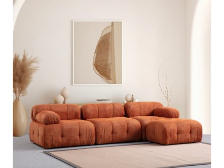 Atelier del Sofa Ugaona garnitura Petite 3 Orange