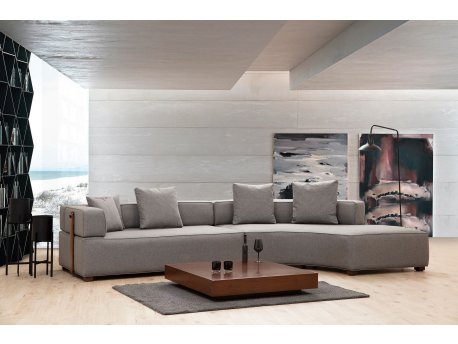 Atelier del Sofa Ugaona garnitura Gondol 1 (L3 CHL) Grey