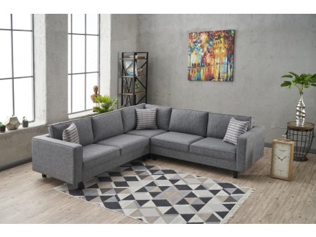Atelier del Sofa Ugaona garnitura Kale Linen Grey
