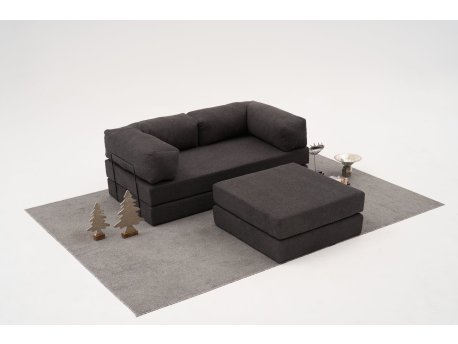 Atelier del Sofa Ugaona garnitura Comfort Mini Anthracite