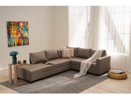Atelier del Sofa Ugaona garnitura Aly Arzilla Right Brown