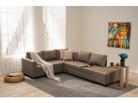 Atelier del Sofa Ugaona garnitura Aly Arzilla Left Brown