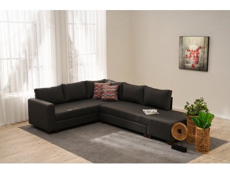 Atelier del Sofa Ugaona garnitura Aly Left Anthracite
