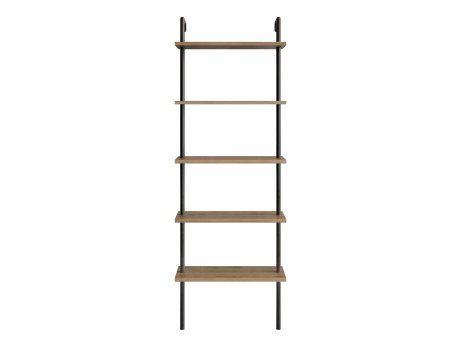 HANAH HOME Polica za knjige Paula Walnut Black