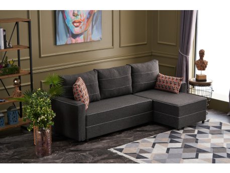Atelier del Sofa Ugaona garnitura Ece Right Anthracite