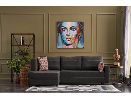 Atelier del Sofa Ugaona garnitura Ece Left Anthracite