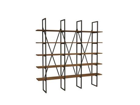 HANAH HOME Polica za knjige Beylerbeyi Walnut