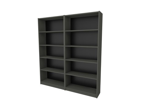 HANAH HOME Polica za knjige Bigs Dark Grey