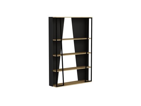 HANAH HOME Polica za knjige Lissa Bookshelf Black