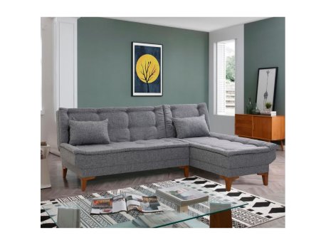 Atelier del Sofa Ugaona garnitura Santo Dark Grey