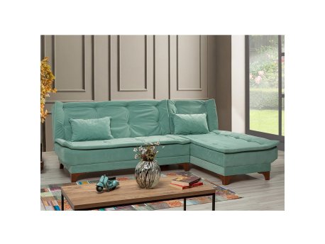 Atelier del Sofa Ugaona garnitura Kelebek Corner Right Sea Green