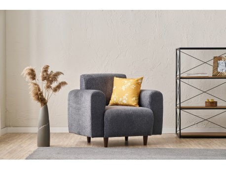 Atelier del Sofa Fotelja Noya Chenille Grey