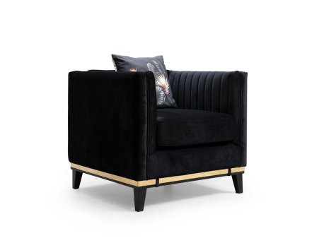 Atelier del Sofa Fotelja Bellino Black