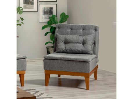 Atelier del Sofa Fotelja Fuoco Berjer Dark Grey