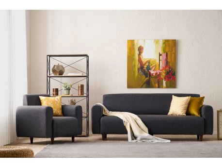 Atelier del Sofa Sofa i fotelja Noya Linen Anthracite