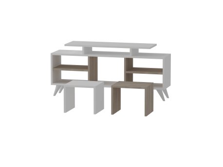 HANAH HOME TV polica Kutay White Cordoba
