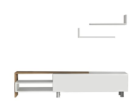 HANAH HOME TV polica Dizayn White Walnut