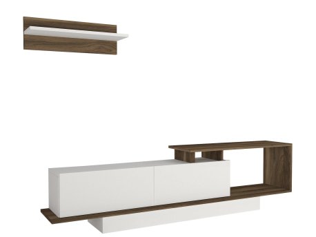 HANAH HOME TV polica Asos White Walnut