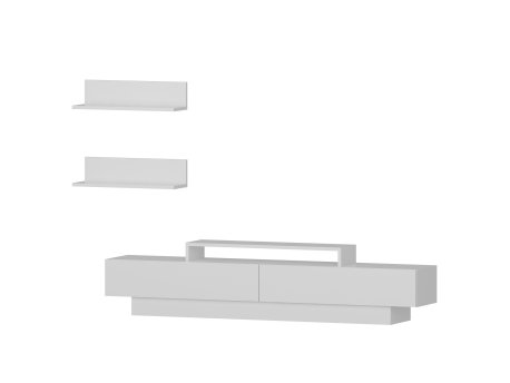 HANAH HOME TV polica Lucca TV White White