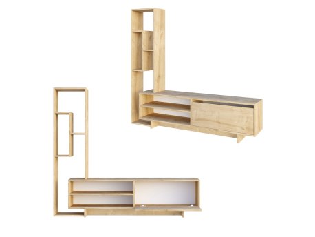 HANAH HOME TV polica Larissa Sapphire Oak