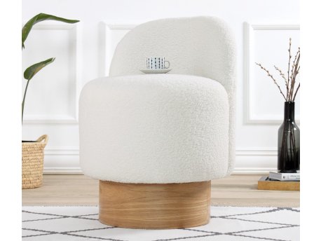 Atelier del Sofa Tabure Monre Teddy White