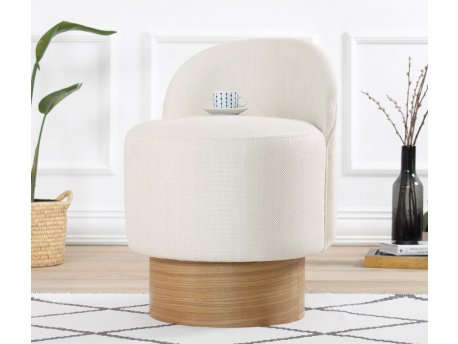 Atelier del Sofa Tabure Barren Puf Cream