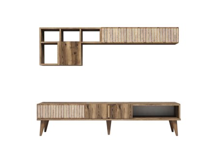 HANAH HOME TV polica Milan Walnut