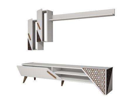 HANAH HOME TV polica Beril White
