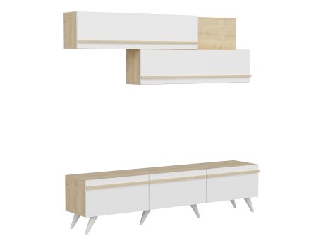 HANAH HOME TV polica Amsterdam Sapphire White