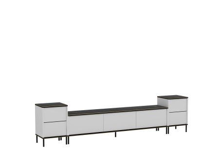 HANAH HOME TV polica Imaj White Marble