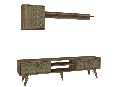 HANAH HOME TV polica Valente Walnut