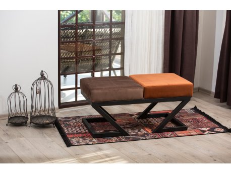 Atelier del Sofa Tabure Eda Brown Orange