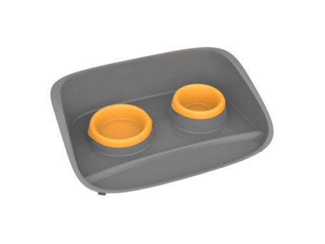 PETMAX Pet-set stella 0.25+0.3lt sivo-orange