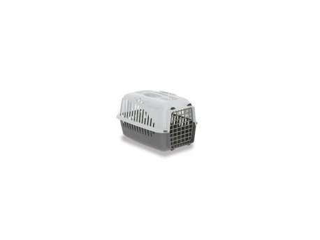 PETMAX Transporter Crossland 55x36x35cm svetlo sivi