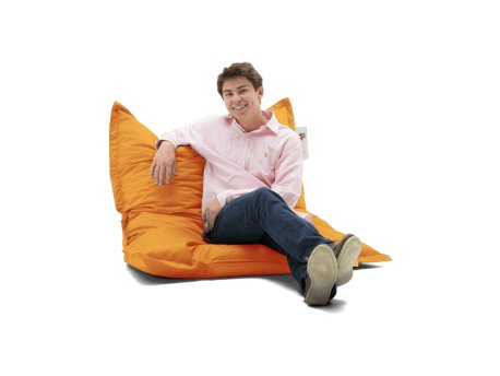 Atelier del Sofa Lazy bag Cushion Pouf 100x100 Orange