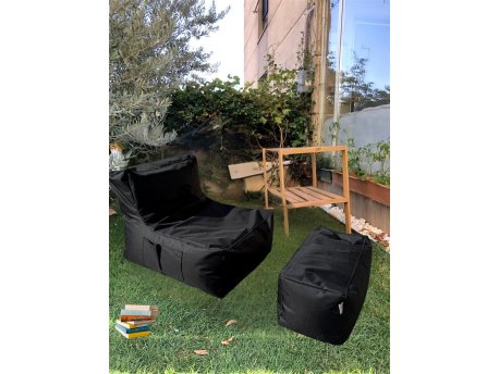 Atelier del Sofa Lazy bag set XXL Sedir Black