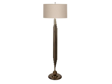 OPVIQ Podna lampa Marche Matte Gold Cream