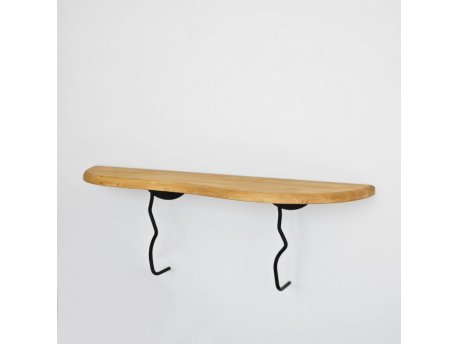 HANAH HOME Zidna polica Edera Black Oak