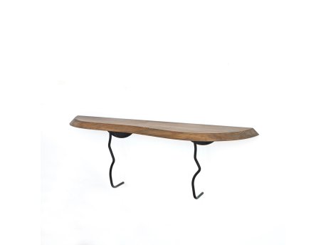 HANAH HOME Zidna polica Lierre Black Walnut
