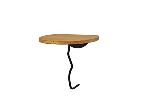 HANAH HOME Zidna polica Leo Black Oak