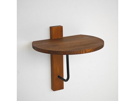 HANAH HOME Zidna polica Reve Chesnut Black