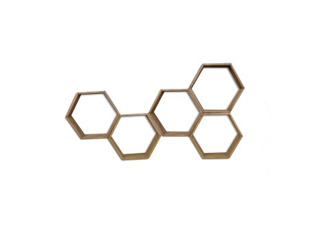 HANAH HOME Zidna polica Hex002