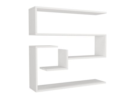 HANAH HOME Zidna polica Confier White