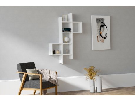 HANAH HOME Zidna polica Keno White