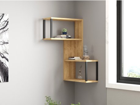 HANAH HOME Zidna polica Lecco Sapphire Oak