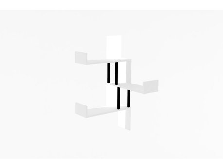 HANAH HOME Zidna polica Bombe White